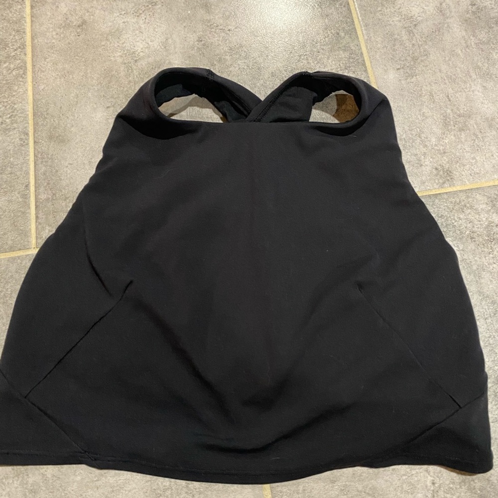 Black crossed Lululemon bra